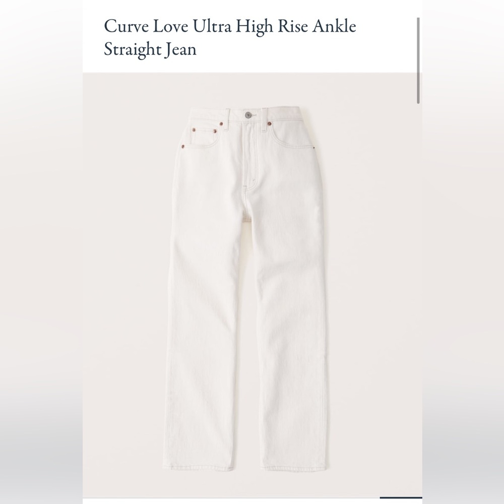 Abercrombie & Fitch Curve Love the ankle straight ultra high rise jean size 23